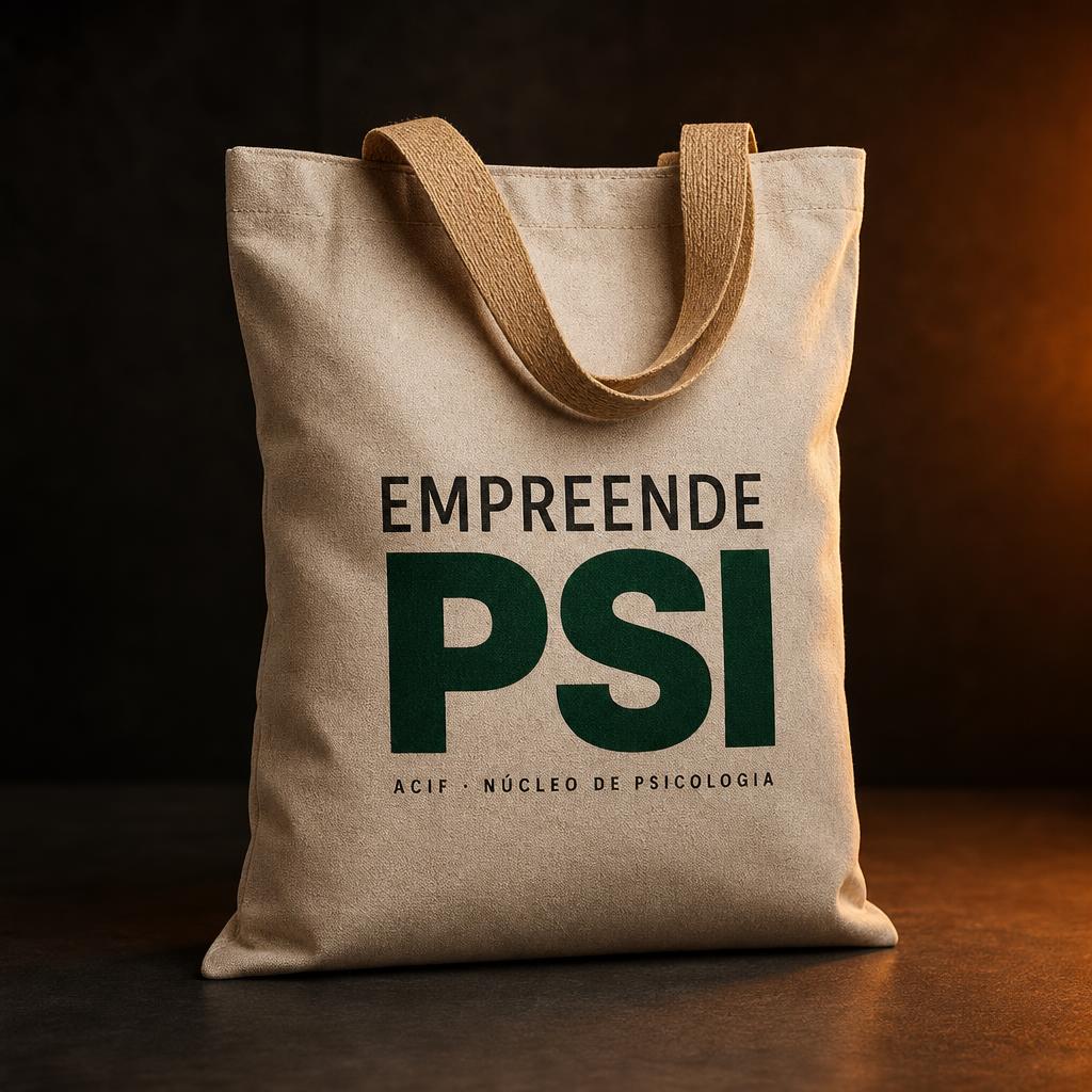 Mockup ecobag de algodão cru EMPREENDE PSI